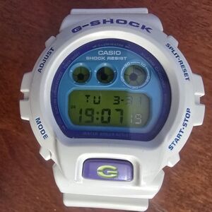 Casio G Shock DW-6900CS Digital Men's Watch White/ Purple 3230 Module